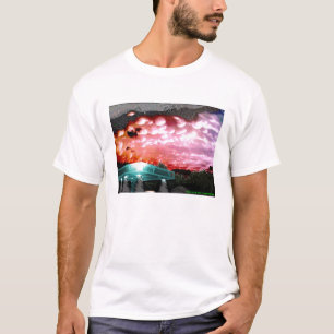Bubbla molnet Remix T-Shirten/vit stojar samlingen T Shirt