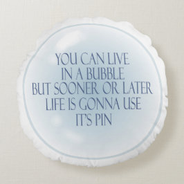 bubbla runt dekorativ kudde