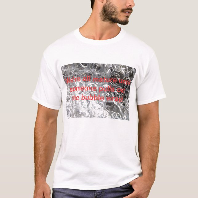 Bubbla sjalt-skjortan tee shirt (Framsida)