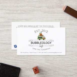 Bubbla Tea shoppar lojalitetkortet Lojalitetskort