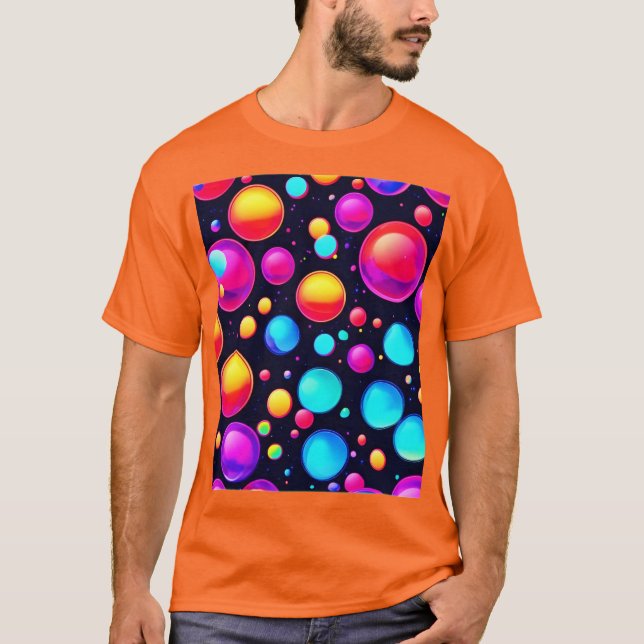 Bubblad Bliss Art T Shirt (Framsida)