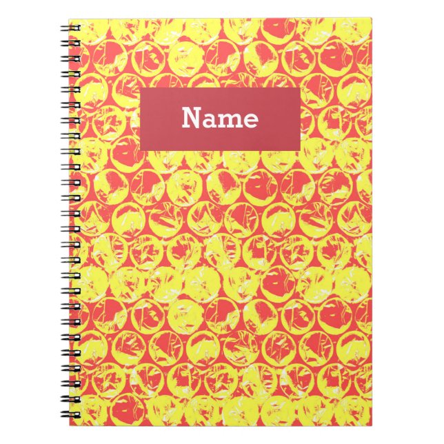 Bubbladet av popup-konsten anteckningsbok (Framsidan)