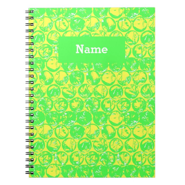 Bubbladet av popup-konsten anteckningsbok med spiral (Framsidan)