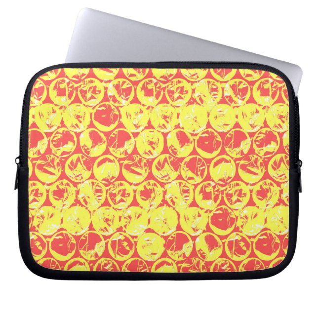Bubbladet av popup-konsten laptop sleeve (Framsidan)