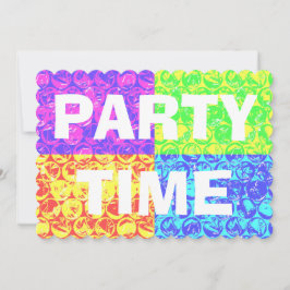 Bubbladet födelsedagsfest inbjudan