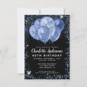 Bubblan Ballon Ballon Birthday Anteckningskort