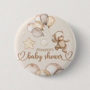 Bubblan nalle Baby Bear Baby Shower Knapp