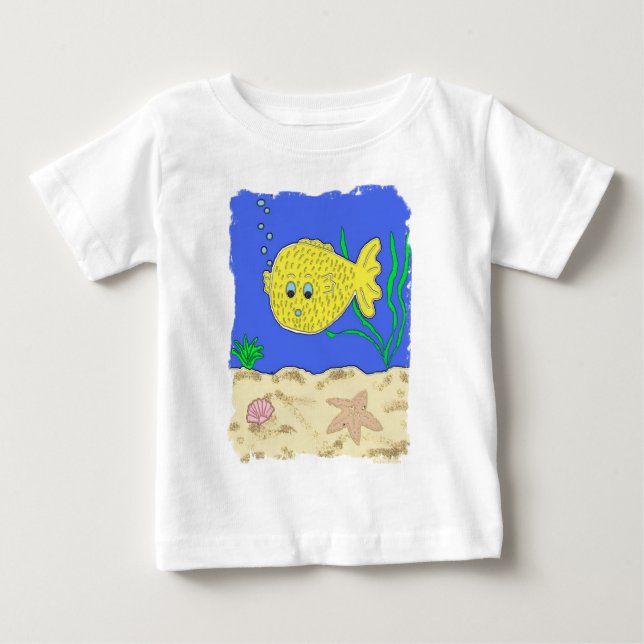 Bubblar Blowfish Tee Shirt (Framsida)