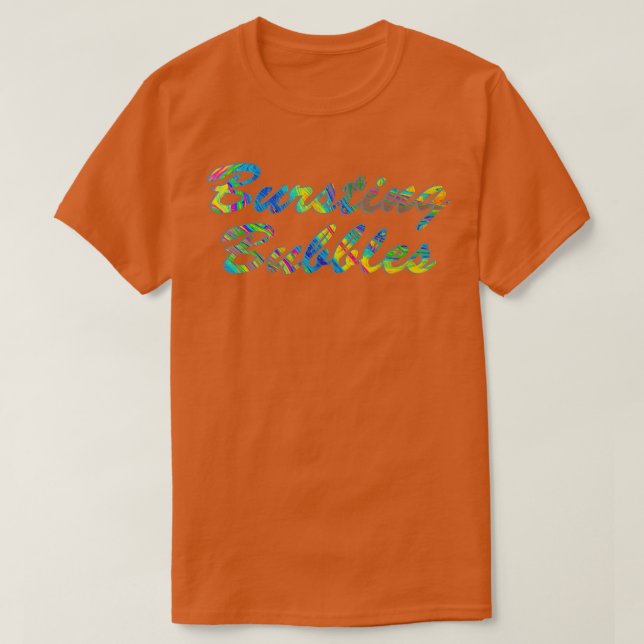 Bubblar brinner t shirt (Design framsida)