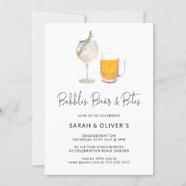 Bubblar & Brygder Vin Förlovningsinbjudan Inbjudningar