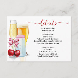 Bubblar & Brygger Innan Bebis Fyller År Rosa Cherr Tilläggskort