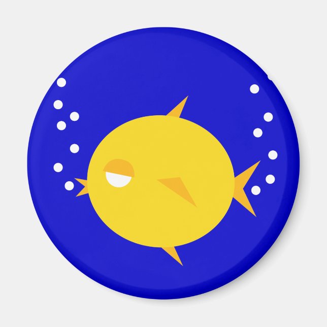 Bubblar bubblan BlowFish_dubbla Magnet (Framsidan)