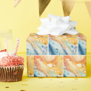 Bubblar för vattenfärgsfärg presentpapper