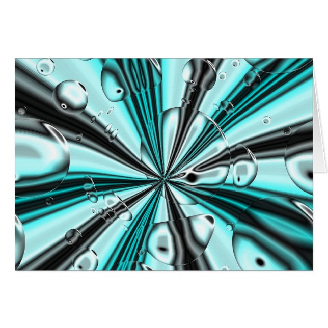 Bubblar Hälsningskort (Framsidan Horizontal)