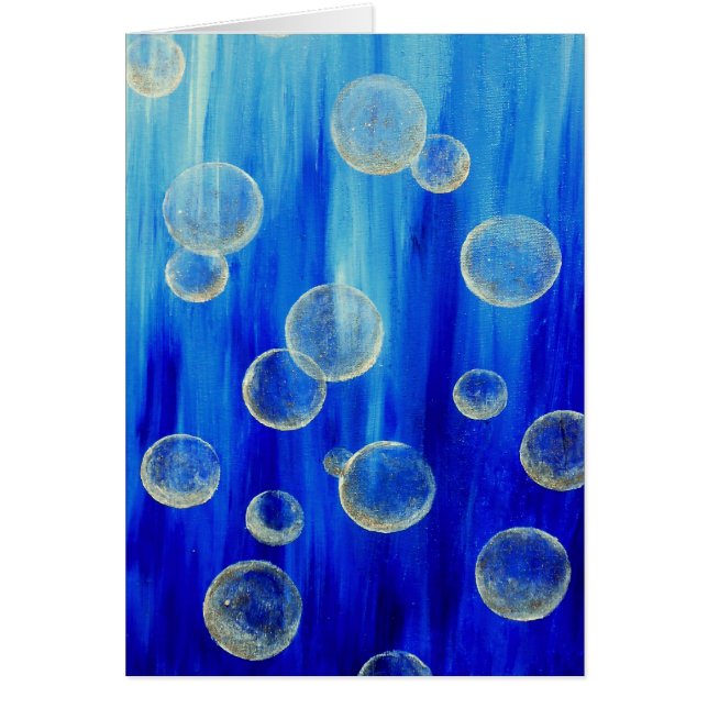 Bubblar Hälsningskort (Framsidan)