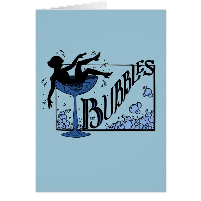 Bubblar Hälsningskort (Framsidan)