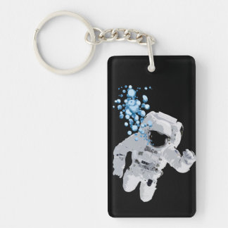 Bubblar i utrymme - utrymme bubblar KEYCHAIN