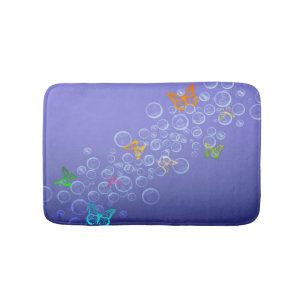 Bubblar n-fjärilar badrumsmatta