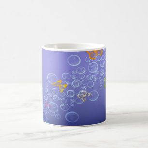 Bubblar n-fjärilar kaffemugg