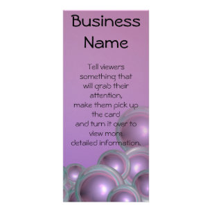 Bubblar Ringed lilor för kricka abstrakt Reklamkort