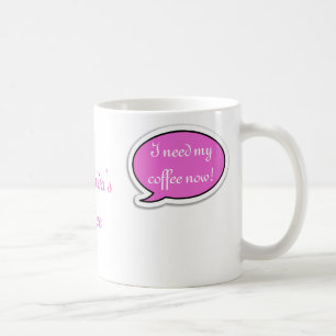 Bubblar rosa tal för personligen kaffemugg