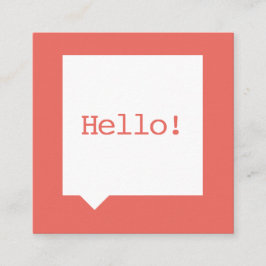 Bubblar socialt massmediatal för djärva hejer fyrkantigt visitkort