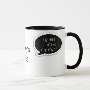 Bubblar svart tal för personligen kaffemuggen mugg