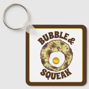 Bubble and Squeak Brunch UK British Food Cuisine Nyckelring