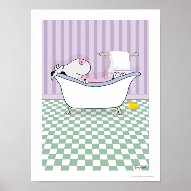 BUBBLE BATH COW poster av Sandra Boynton (Framsidan)