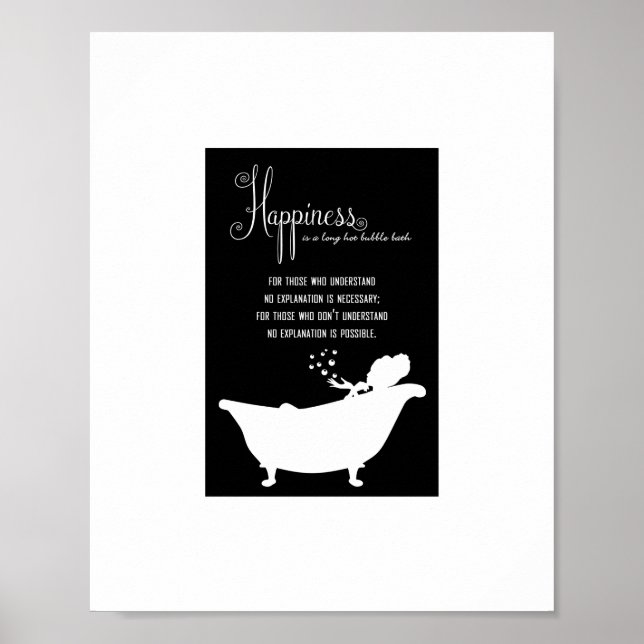 Bubble Bath Happiness Poster (Framsidan)