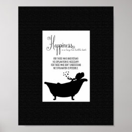 Bubble Bath Happity Wall Art Poster