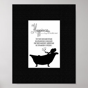 Bubble Bath Happity Wall Art Poster