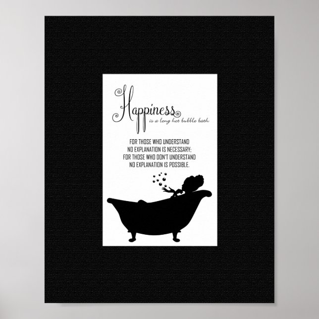 Bubble Bath Happity Wall Art Poster (Framsidan)