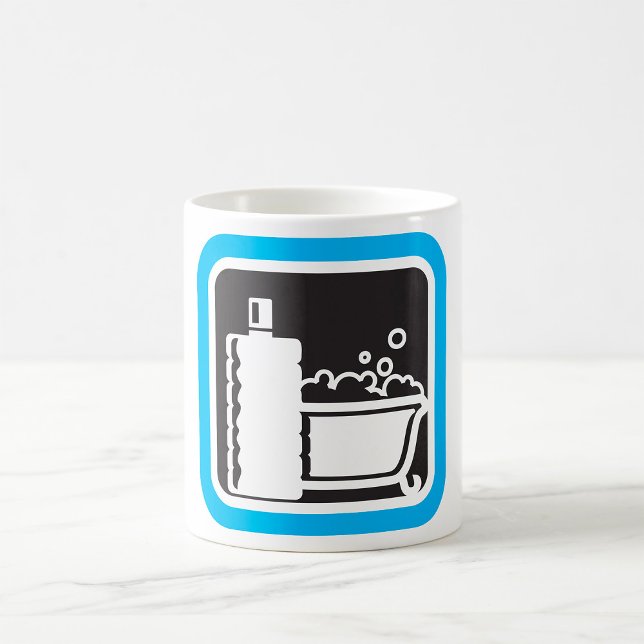Bubble Bath Icon Relaxing Bathroom Spa Kaffemugg (Skapare uppladdad)