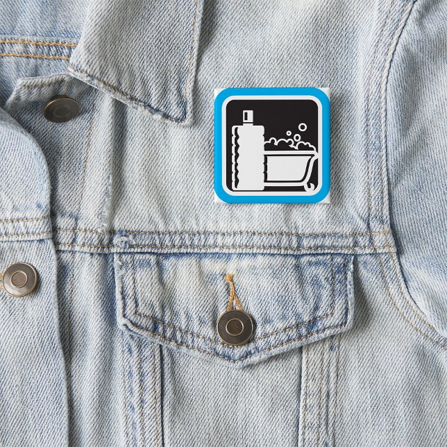 Bubble Bath Icon Relaxing Bathroom Spa Knapp (Skapare uppladdad)