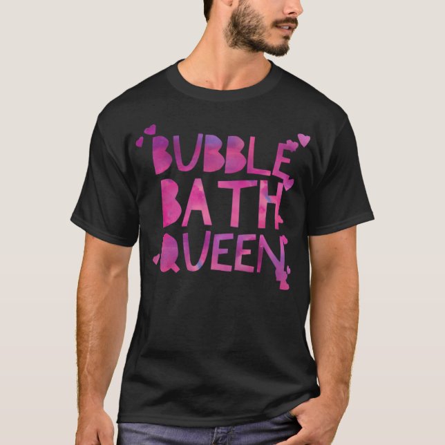 Bubble Bath Queen Relaing Warm Bathtub kompost T Shirt (Framsida)
