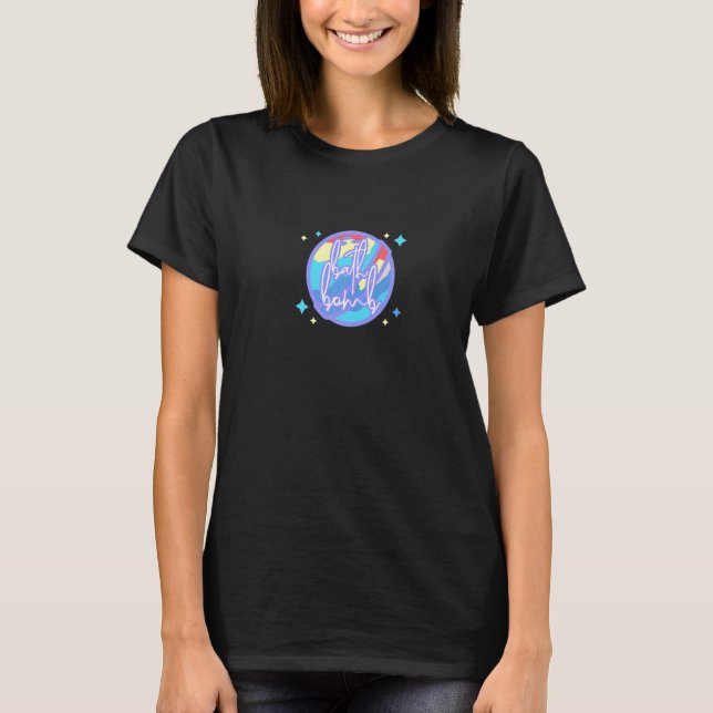 Bubble Bathtub Relaxation Bath Bombs Enthusiast T Shirt (Framsida)