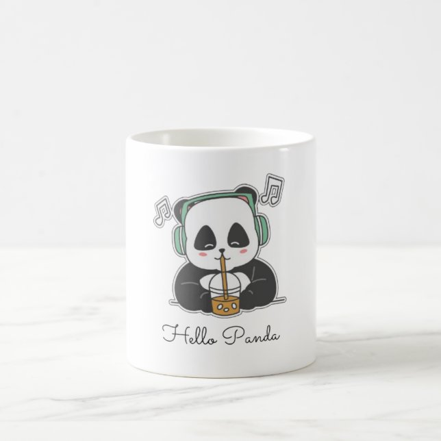 Bubble Beats Panda Kaffemugg (Center)