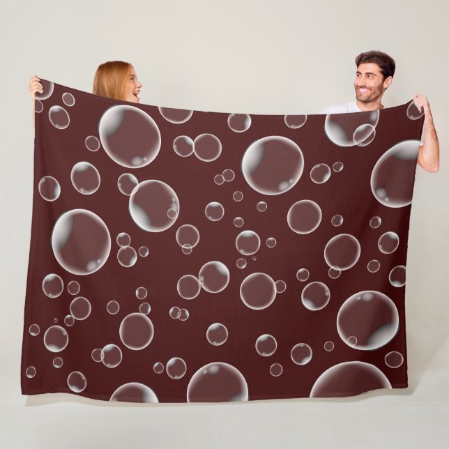 Bubble Blanket - Flytande Bubbles Throw Fleecefilt (På plats)