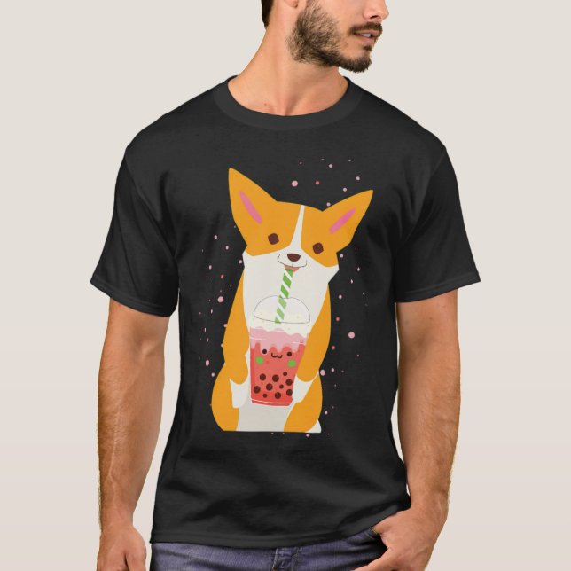 Bubble Boba Tea-bubblan i T Shirt (Framsida)