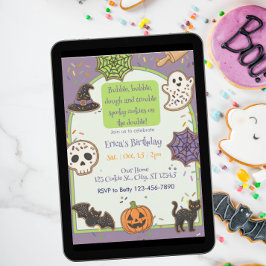 Bubble Bubble Dough Trouble, Cookie Birthday Inbjudningar