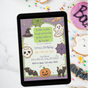 Bubble Bubble Dough Trouble, Cookie Birthday Inbjudningar
