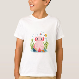 Bubble Buddy Axolotl T Shirt