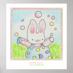 Bubble Bunny-affisch Poster