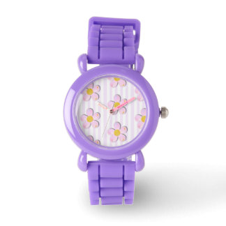 Bubble Daisies Barn Silikonklocka Armbandsur