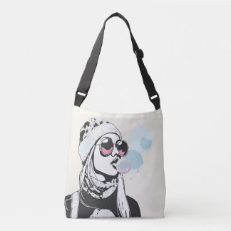 Bubble Daydröm Girl Modern Art Tote Bag Axelväska