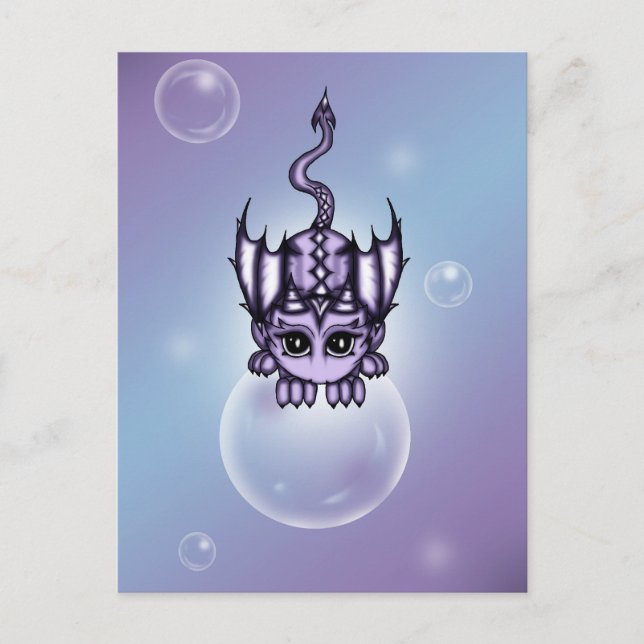 Bubble Dragon Vykort (Framsida)