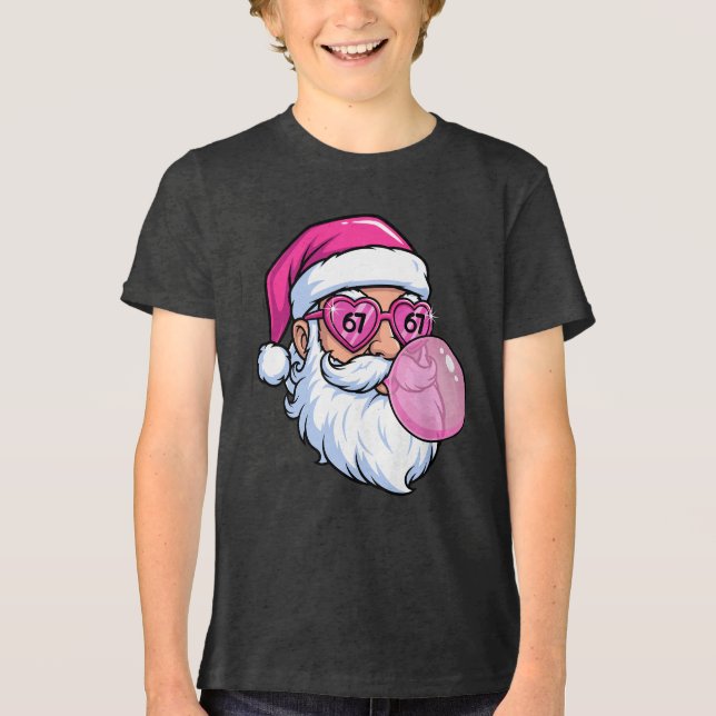 Bubble Gum 6 7 Santa Christmas  T Shirt (Framsida)