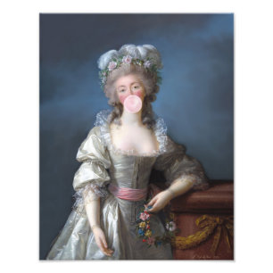 Bubble gum-diva du Barry Fototryck