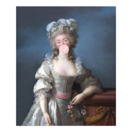 Bubble gum-diva du Barry Fototryck